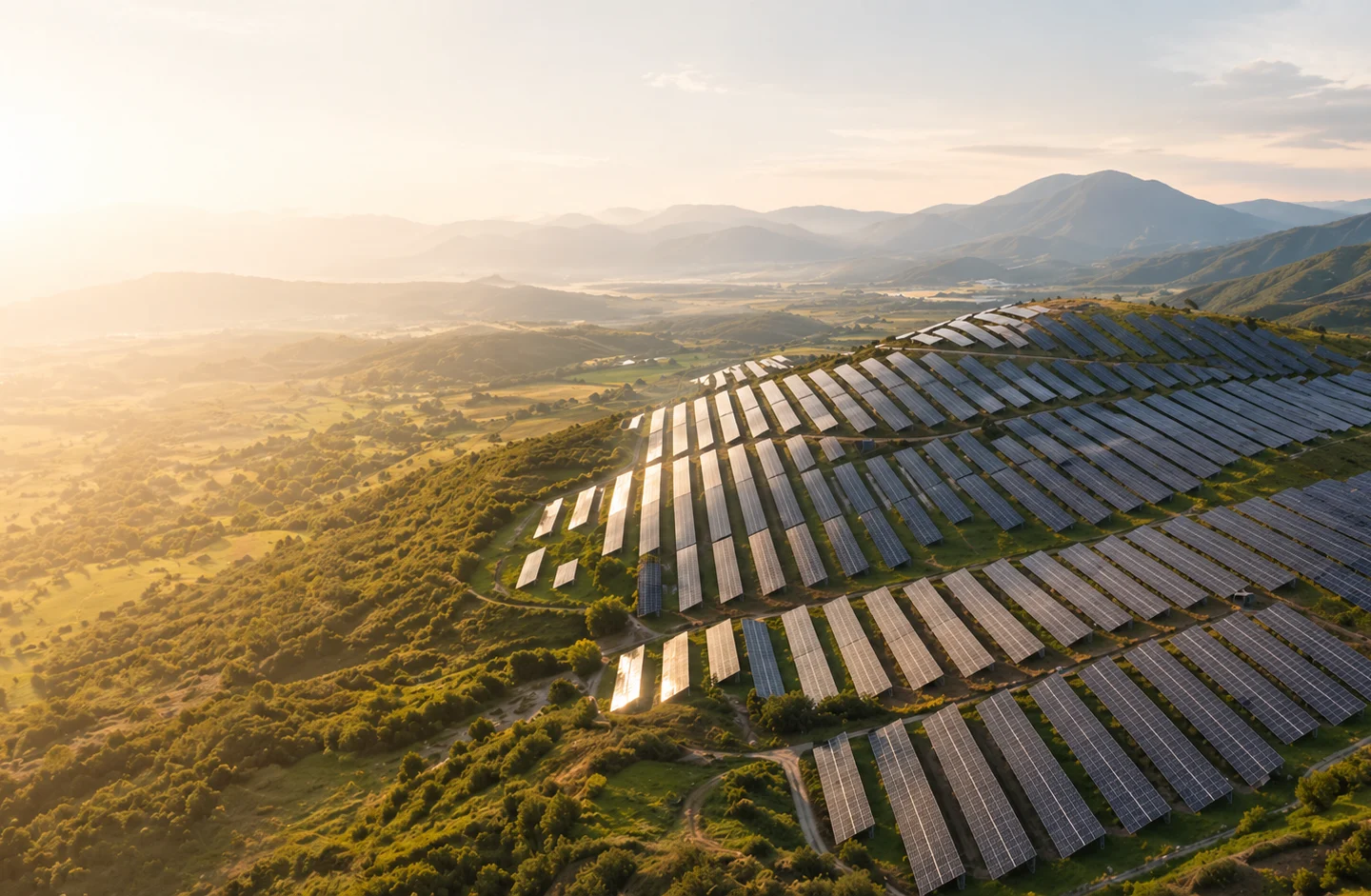 Solar farm in Southeast Europe